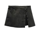 Eden Suede Wrap Skirt