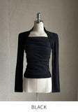 Ponyen Shirring Bolero T-Shirt