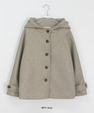 Zentiki Hood Quilted Short Coat Jacket