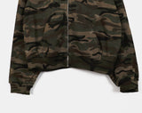 Chebo Military Camo Oversized-Fit Hood Zip-Up