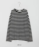[unisex] Nazuna Summer Linen Stripe Over Knit