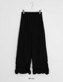Kyoses Shirring Nylon Banding Wide Pants