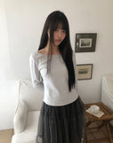 Newren Boat Neck Three Quarter T-Shirt
