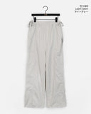 [MADE] Corken incision side ribbon strap wide two-way nylon pants