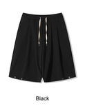 Dihen pin tuck bermuda pants