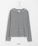 Liuda Stripe Color Matching Hoodie