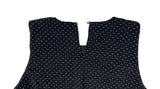 Verge Dot Balloon Pumpkin Sleeveless Blouse