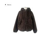 Shuka Heart Fluffy Fleece Hood Jumper