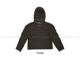 NETTED HOOD KNIT