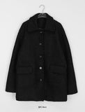Riena Boucle Quilted Wool Half Coat