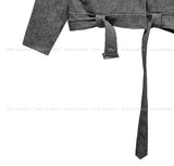 Faye Belted High Neck Double Jacket