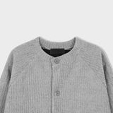 Corduroy round cardigan
