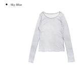 [1+1][MADE] Hanky Tencel Layered See-through Long Sleeve T-Shirt