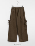 Tokoe Brushed Banding Ribbon Cargo Pants