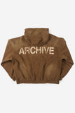 Archive dyeing crack overfit hoodie