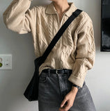 Infinity Cable Long Sleeve Knit Cardigan