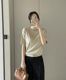 [Planning] Alio Muji Half Neck Span T-Shirt
