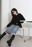 Della ribbed knee socks