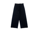Beck Cut Line Wide Cotton Pants