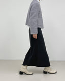 Hidden Wool Slit Skirt