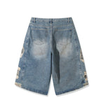 Shirato Camo Bermuda Denim Pants