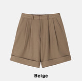 Carid Turn-up Half Slacks