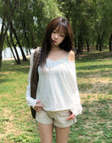 Mots Roll-up Button Shorts