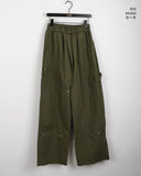 Penp Carpenter Damage Long Wide Cotton Pants