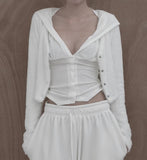 Snow Snap Fur Cardigan