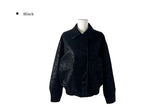 Vogue Leather Washing Overfit Blouson Jacket