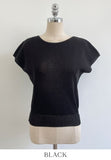 Niel Round Neck Cap Sleeve Short Sleeve Knit