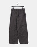 Myor big pocket strap cargo wide long pants