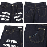 Crea Lettering Bermuda Pants