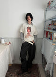 POPCORN EMBO HALF TEE