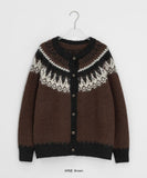 Metker Nordic Wool Knit Cardigan