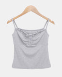 Enru Slim Fit Sleeveless Cardigan Set