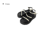 Body Buckle Platform Sole Sandals
