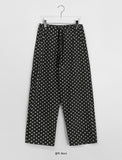Ryuz Dot Cotton Wide Pants