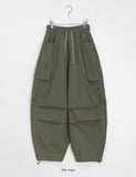 [unisex] Comedy banding string parachute cargo pants