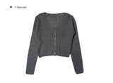 Heri V Ribbed Knit Cardigan
