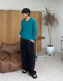 Diel Linen Pintuck Banding Pants