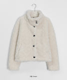 Lilf Fluffy High Neck Crop Jacket