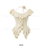Bloom Corsage Frill Blouse