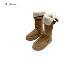 Bolt Winter Fur Platform Sole Long Boots