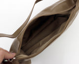 Right Leather Baguette Shoulder Bag