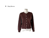Chiran Round Simple Basic Knit Cardigan