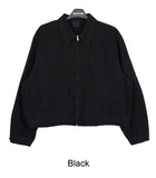Off Dyeing Crop Work Jacket