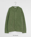 [unisex] Tipony Alpaca Round Over Wool Knit Cardigan