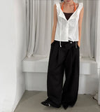 FRILL COLLAR BLOUSE