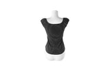 Rie Stripe Button Puff Short Sleeve T-Shirt